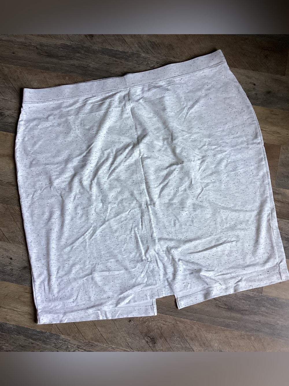 J Jill Ponte Jersey Skirt — cream Speckle